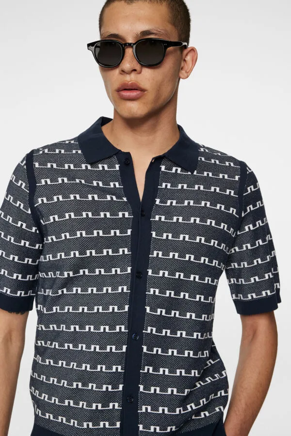 Rolando Logo Jacquard Polo