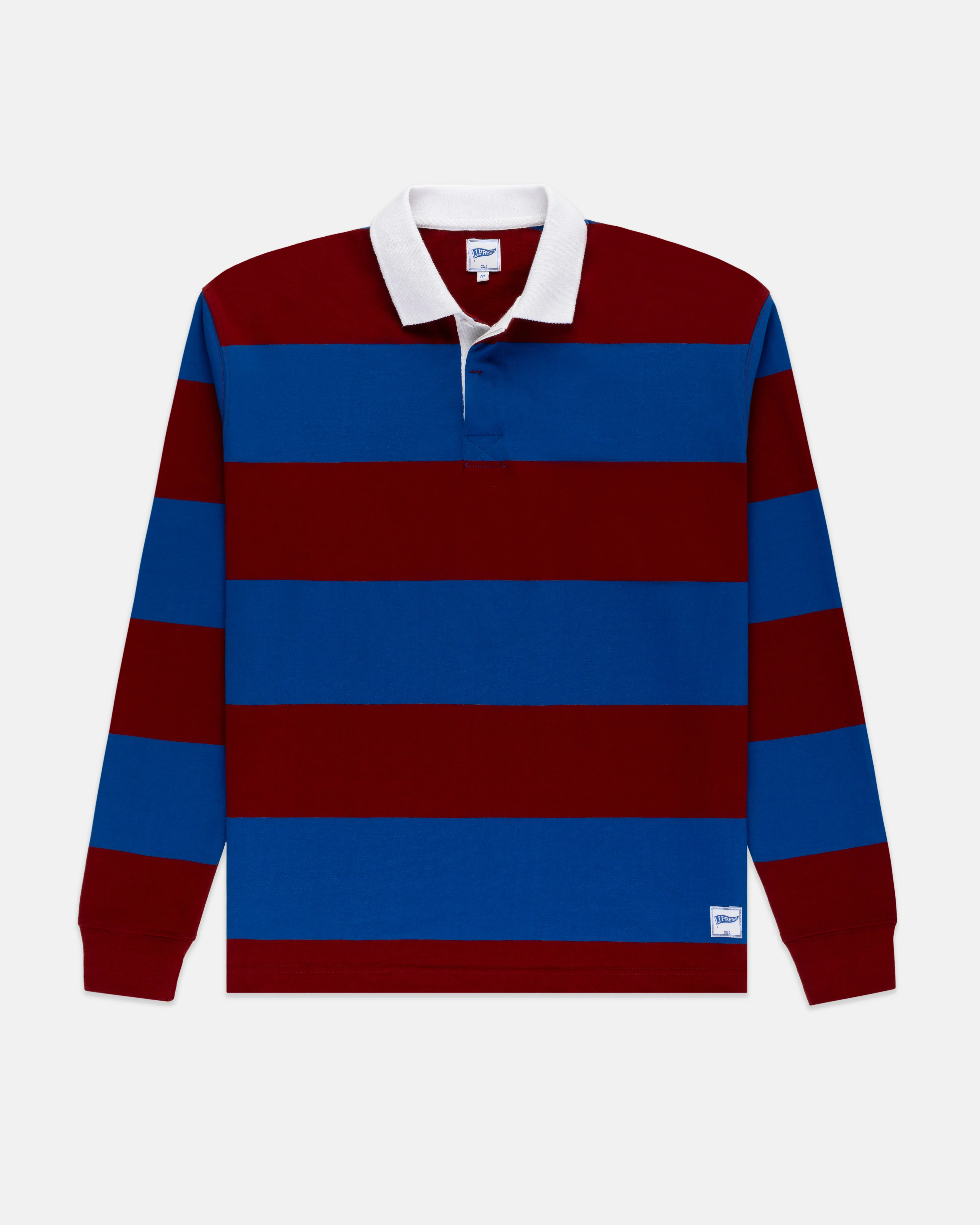 ROYAL BLUE/BURGUNDY STRIPE RUGBY SHIRT