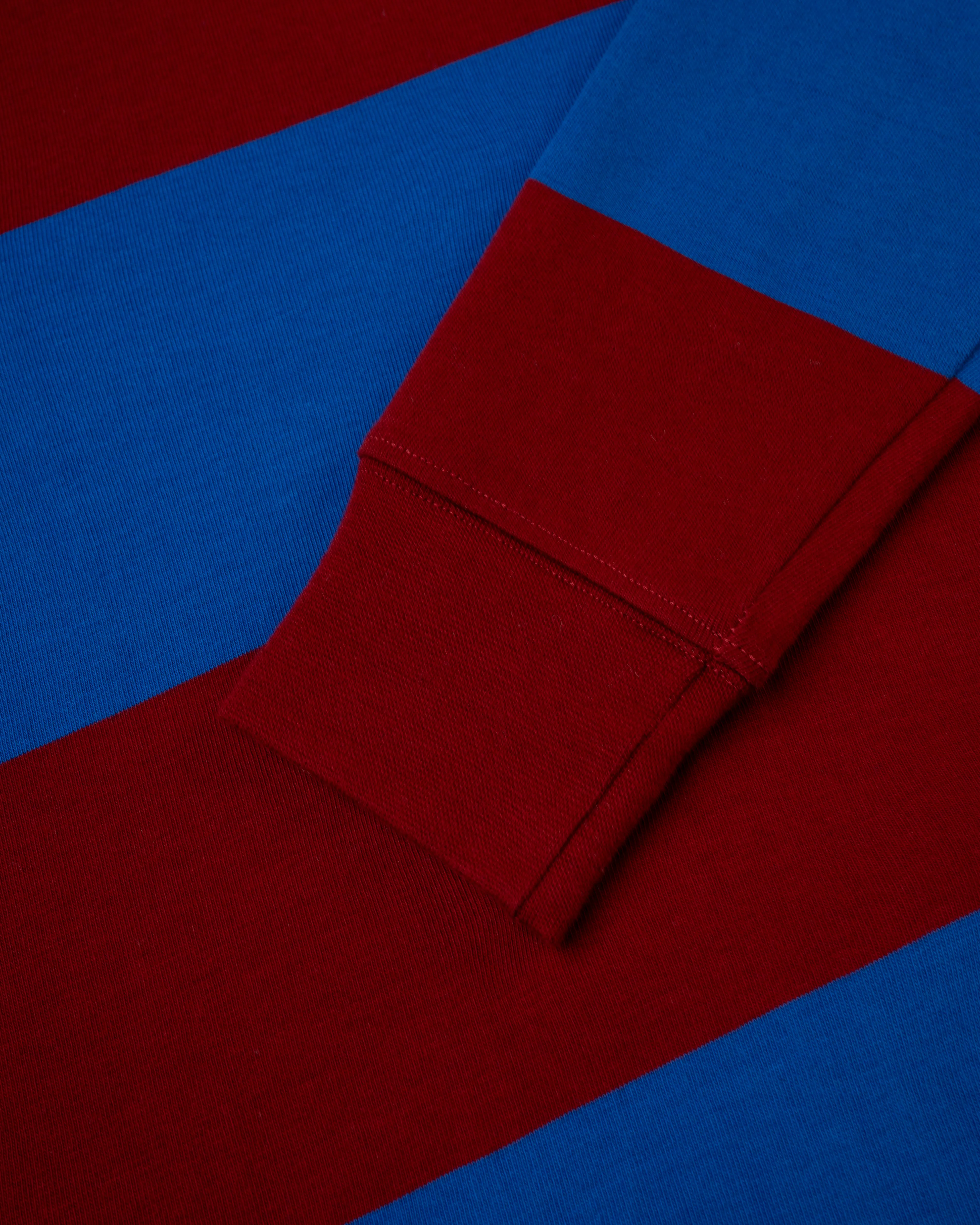 ROYAL BLUE/BURGUNDY STRIPE RUGBY SHIRT