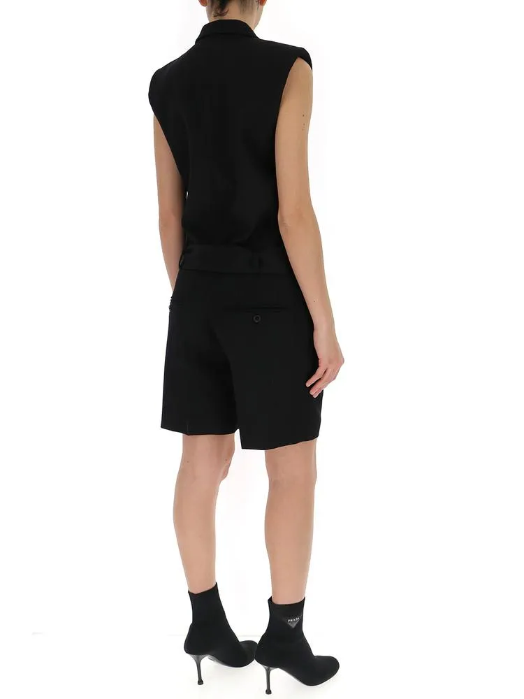 Saint Laurent V-Neck Playsuit