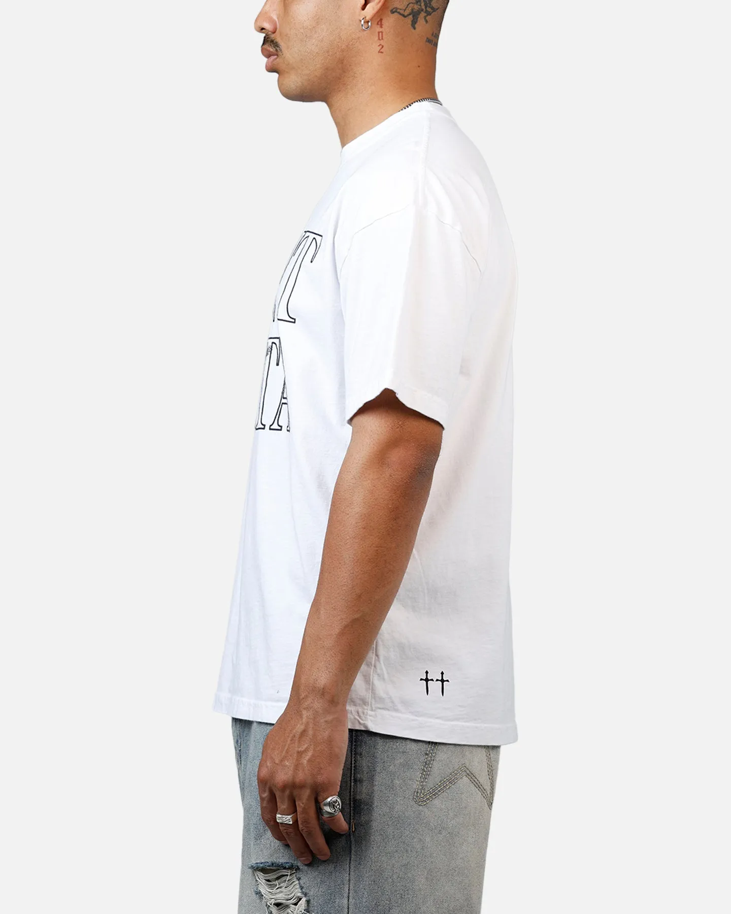 Saint Morta Angelic Drop Shoulder T-Shirt White