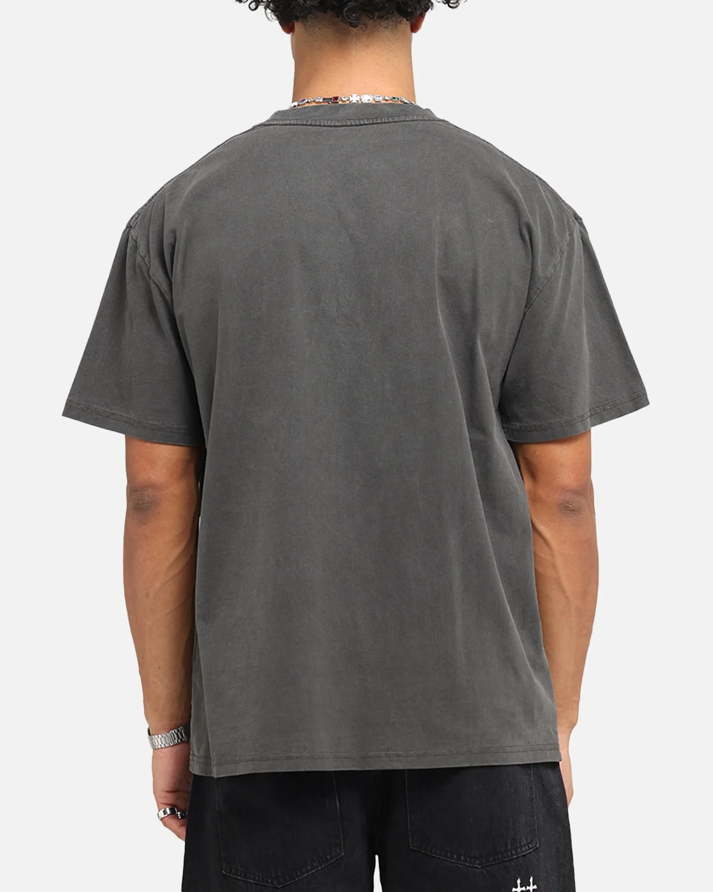 Saint Morta Black Doves Boxy T-Shirt Black Wash
