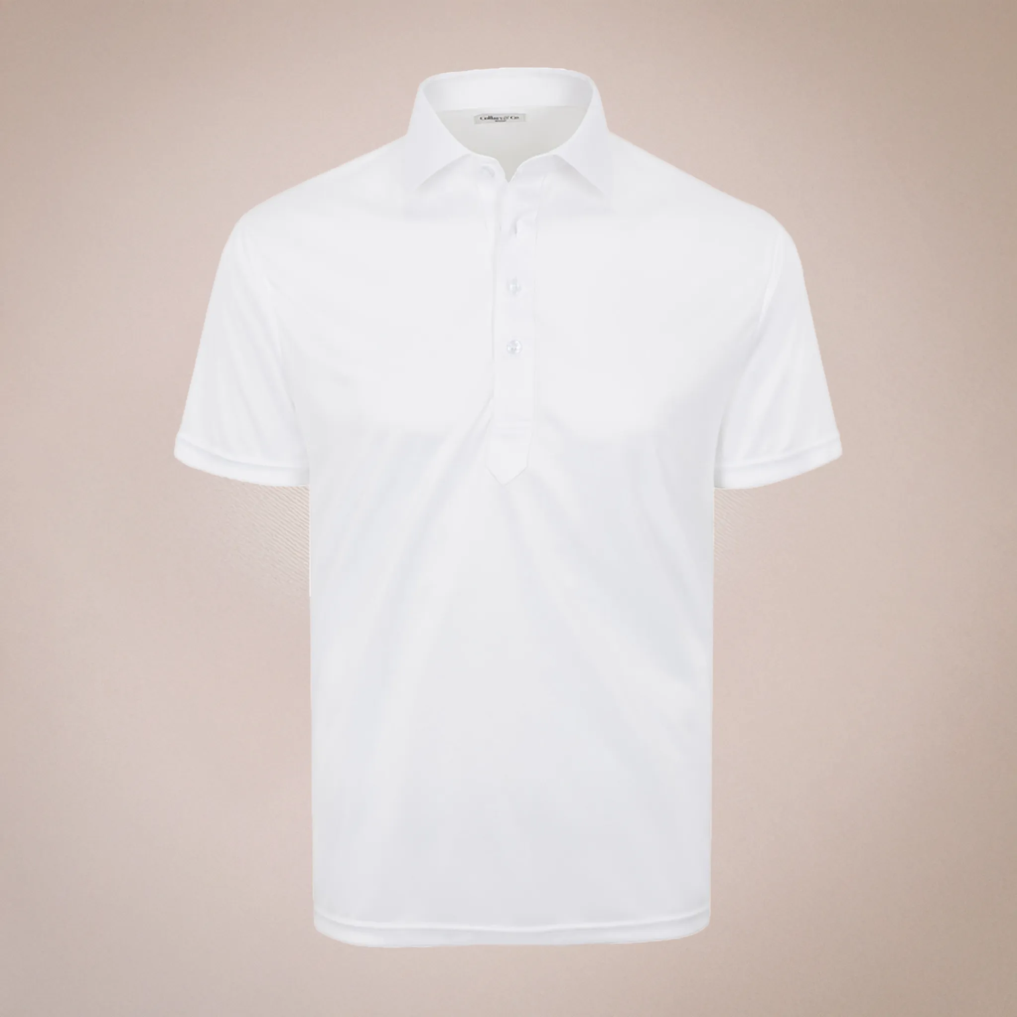 Semi-Spread Collar Polo White Bundle