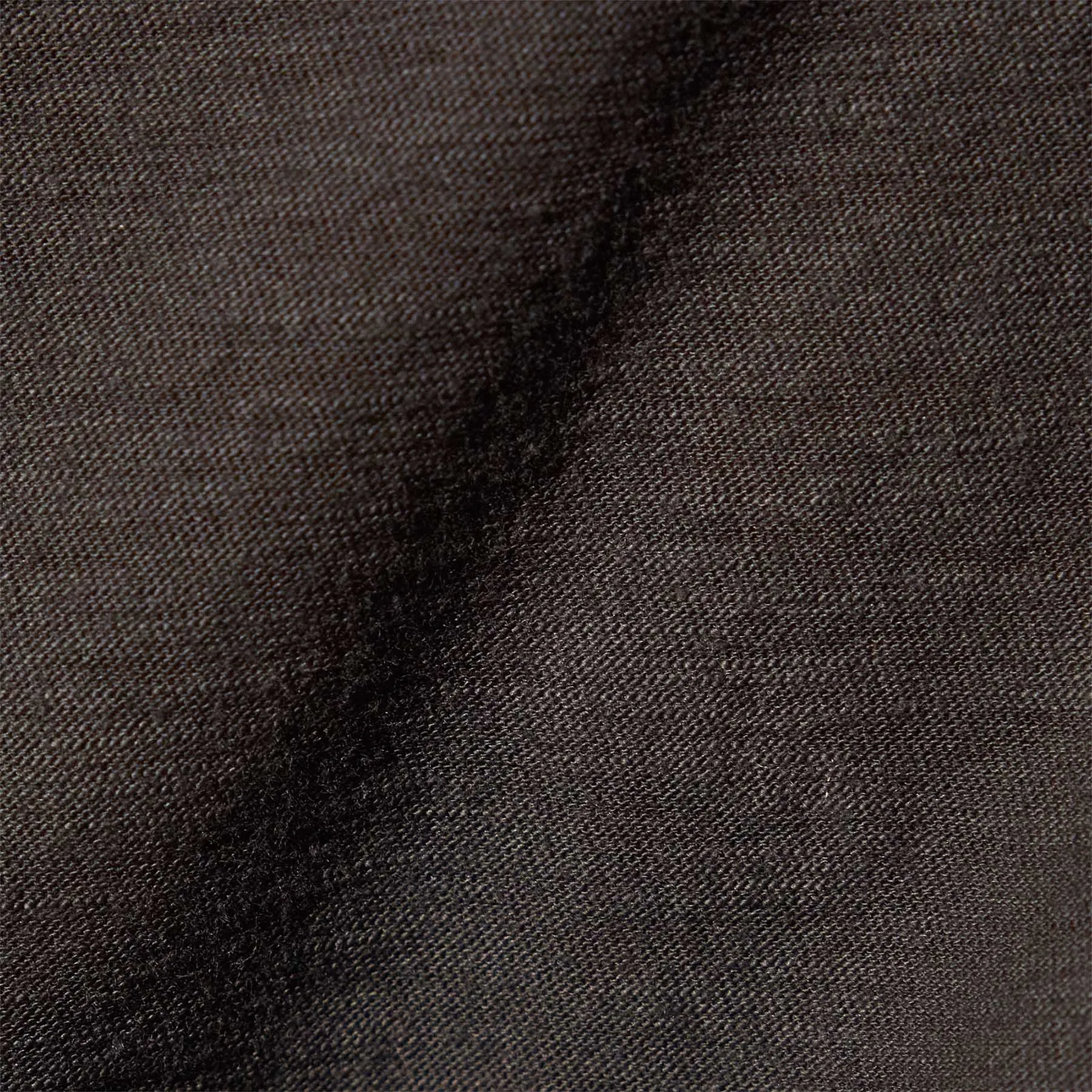 Sheer Slub Crew Neck Tee - Carbon