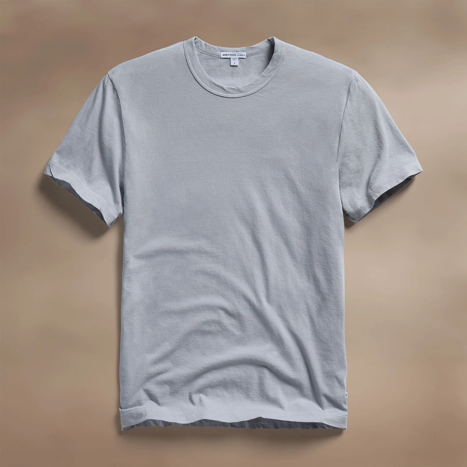 Short Sleeve Crew Neck - Grey Sky Pigment