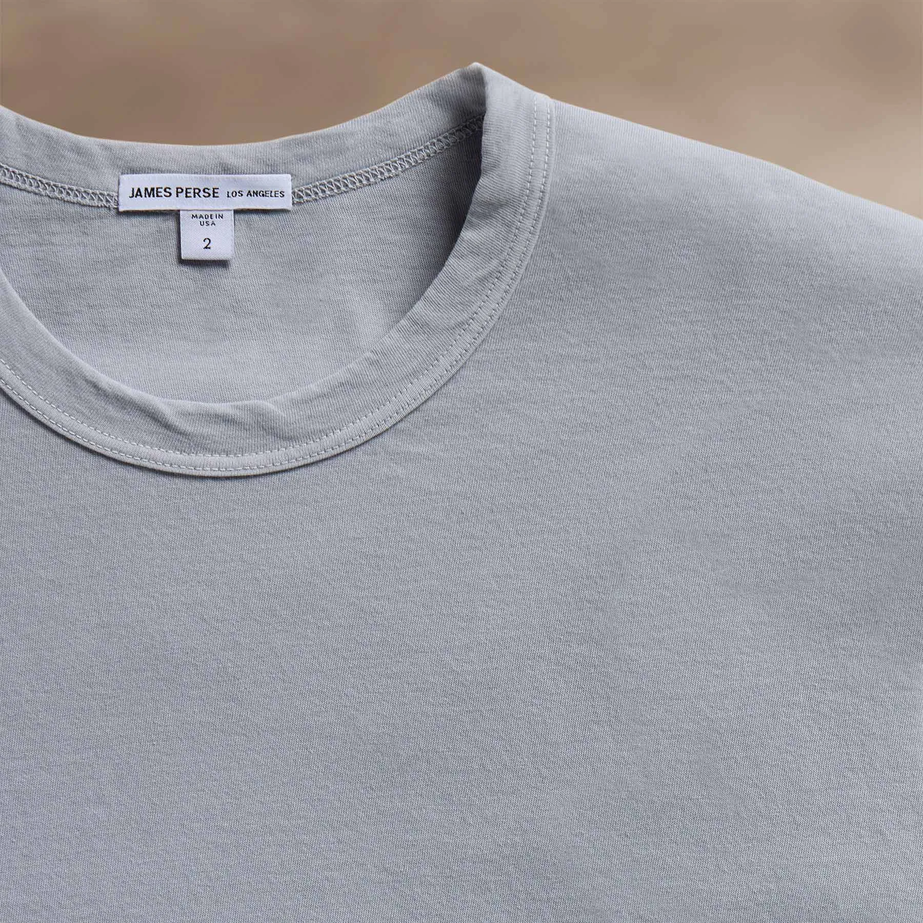 Short Sleeve Crew Neck - Grey Sky Pigment