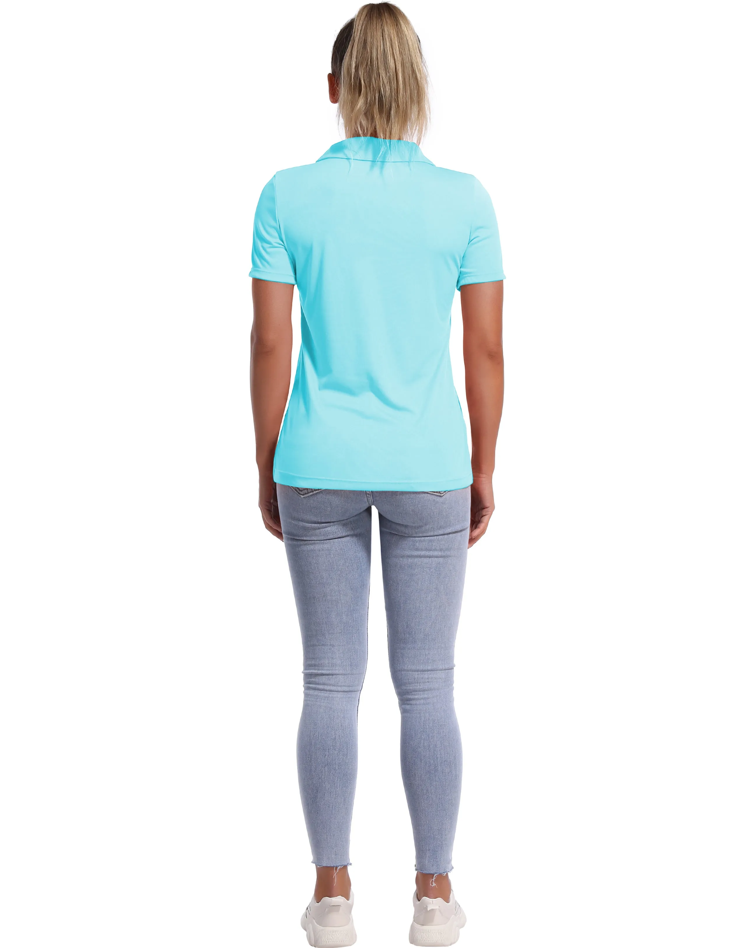 Short Sleeve Slim Fit Polo Shirt blue