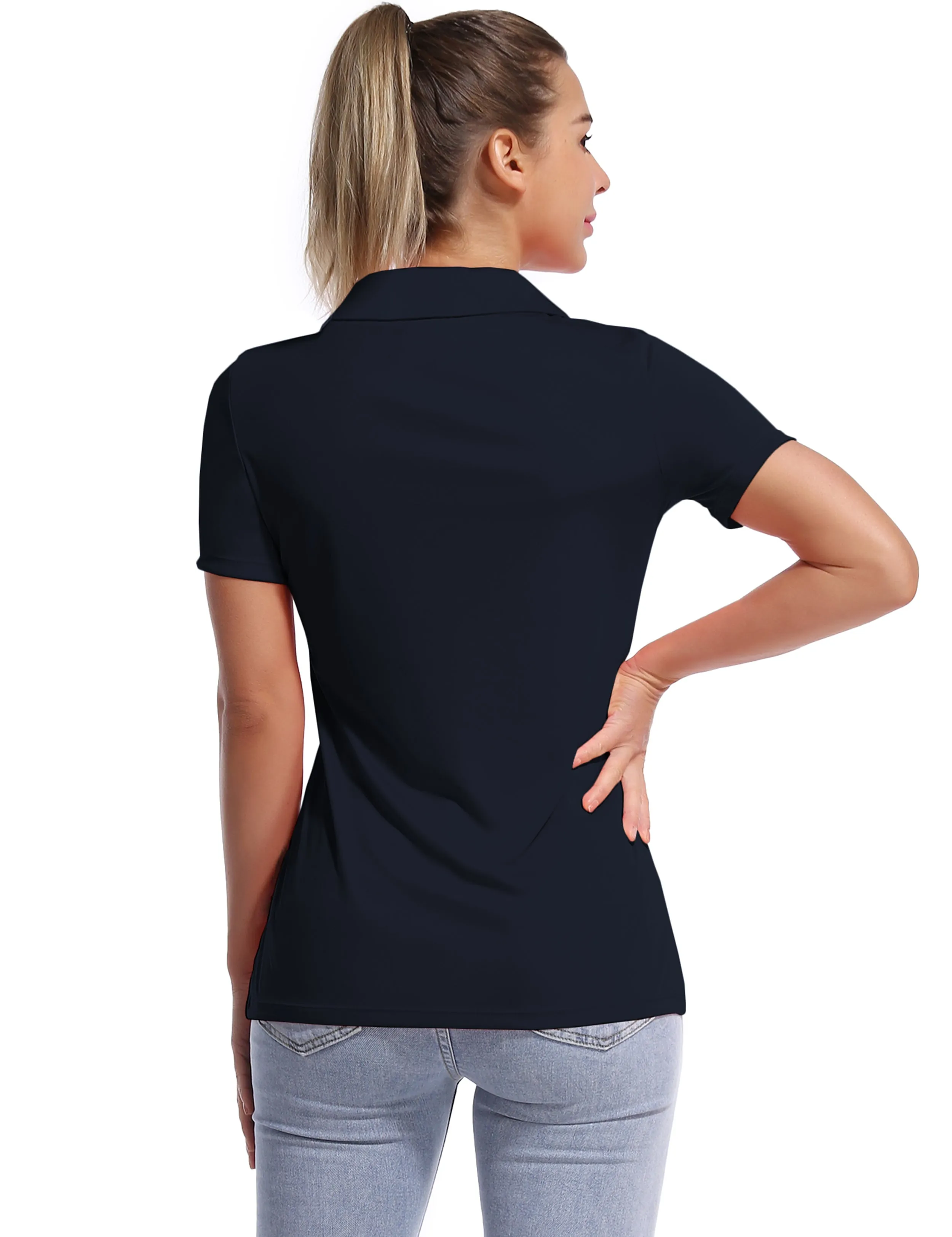 Short Sleeve Slim Fit Polo Shirt darknavy_Jogging