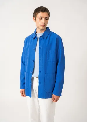 SIROCCO II - Navy French Chore Jacket | Workwear Cotton Canvas | Unisex Fit (MER BLUE)