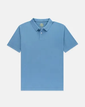 SLATE BLUE SOLID PIQUE POLO