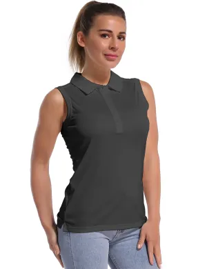 Sleeveless Slim Fit Polo Shirt shadowcharcoal_Running