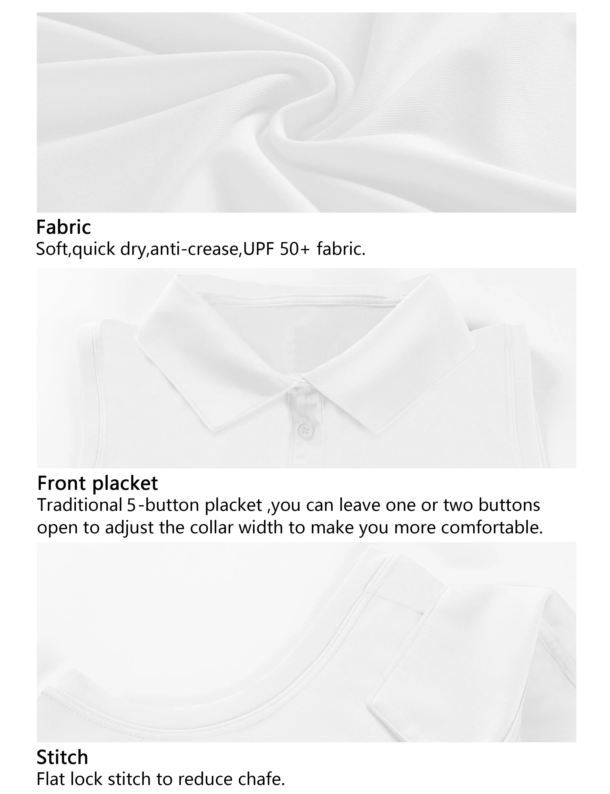 Sleeveless Slim Fit Polo Shirt white_Running