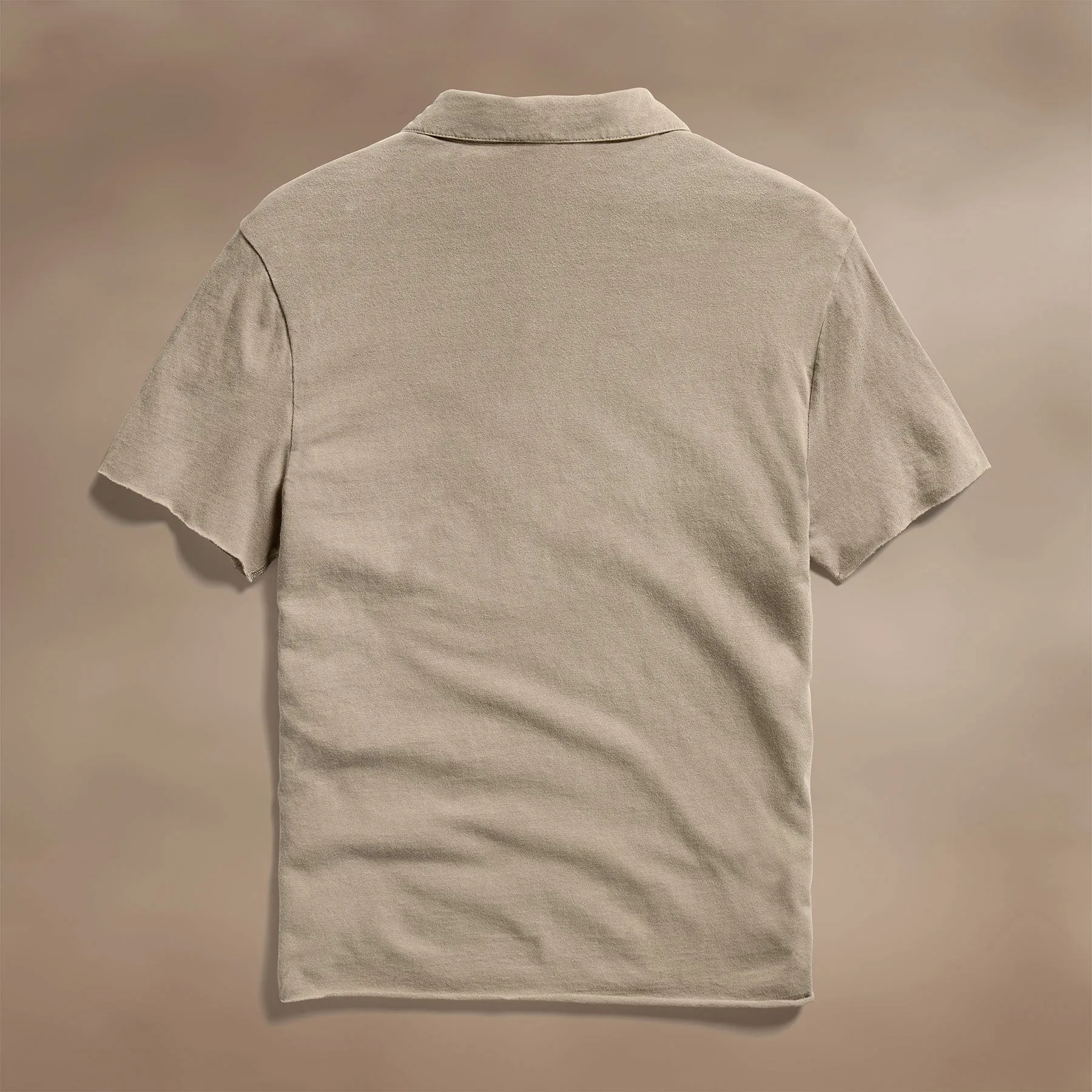 Slub Jersey Polo - Overcast Pigment