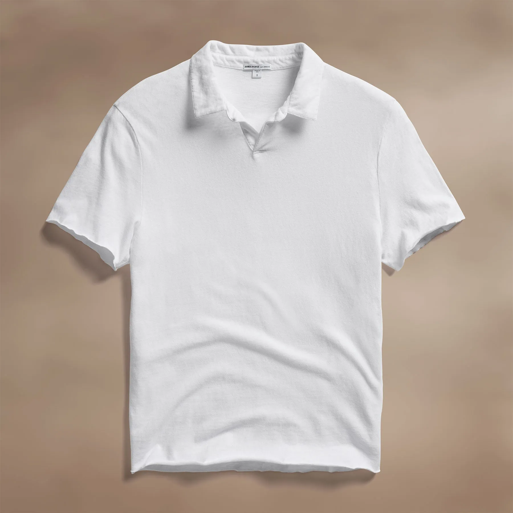 Slub Jersey Polo - White