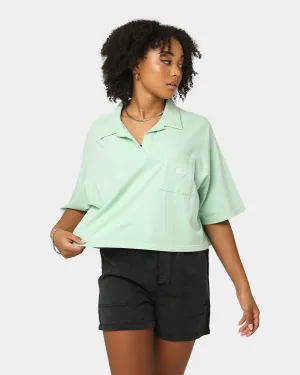 Stussy Women's Woodland Rugby Short Sleeve T-Shirt Sage