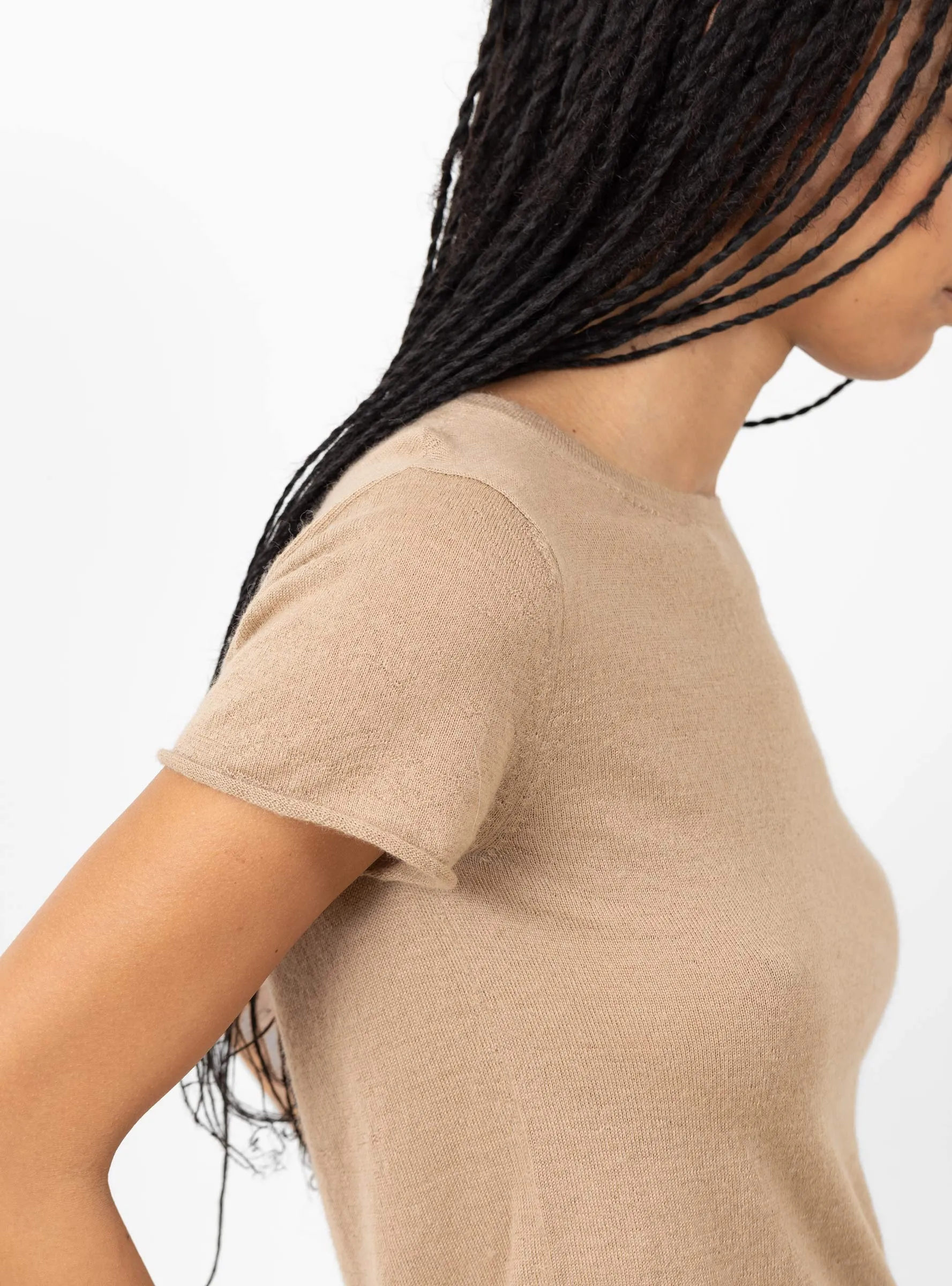 Super Fine Baby Tee Camel