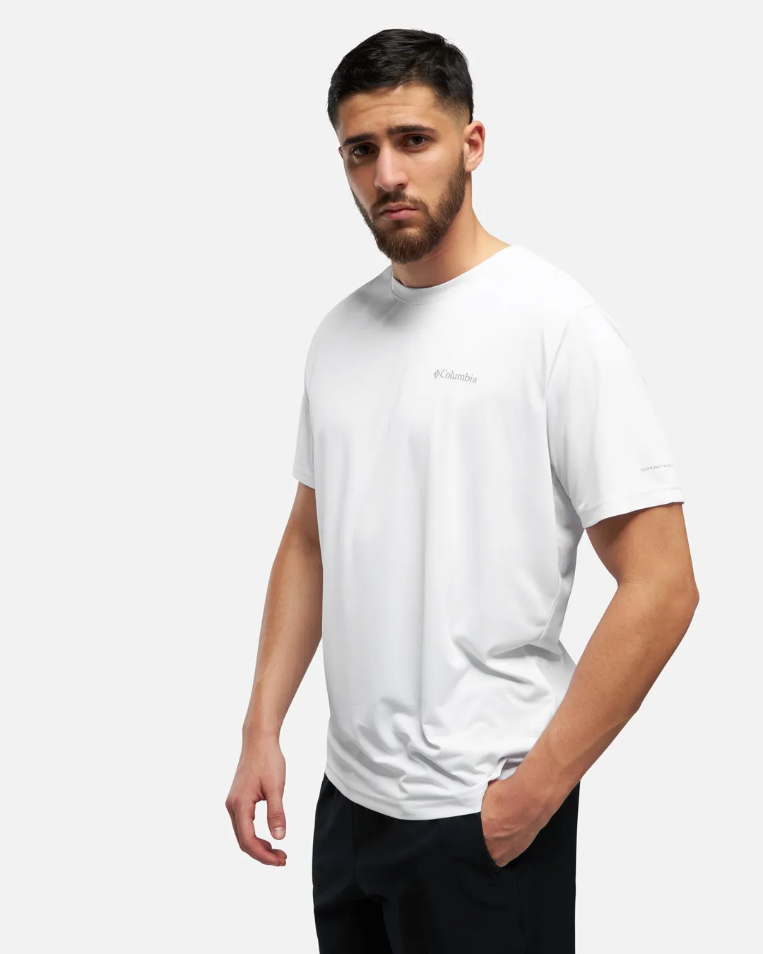 T-shirt Columbia Hike Crew - Blanc