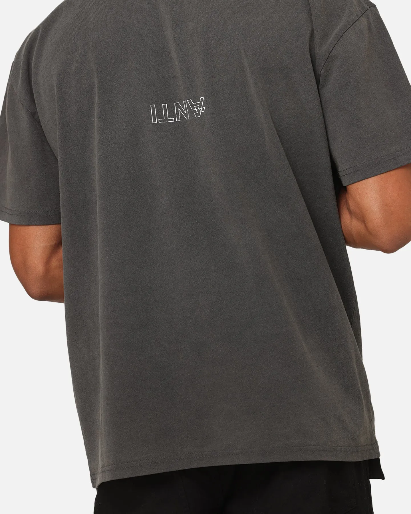 The Anti Order Oni Mask Boxy T-Shirt Black Wash