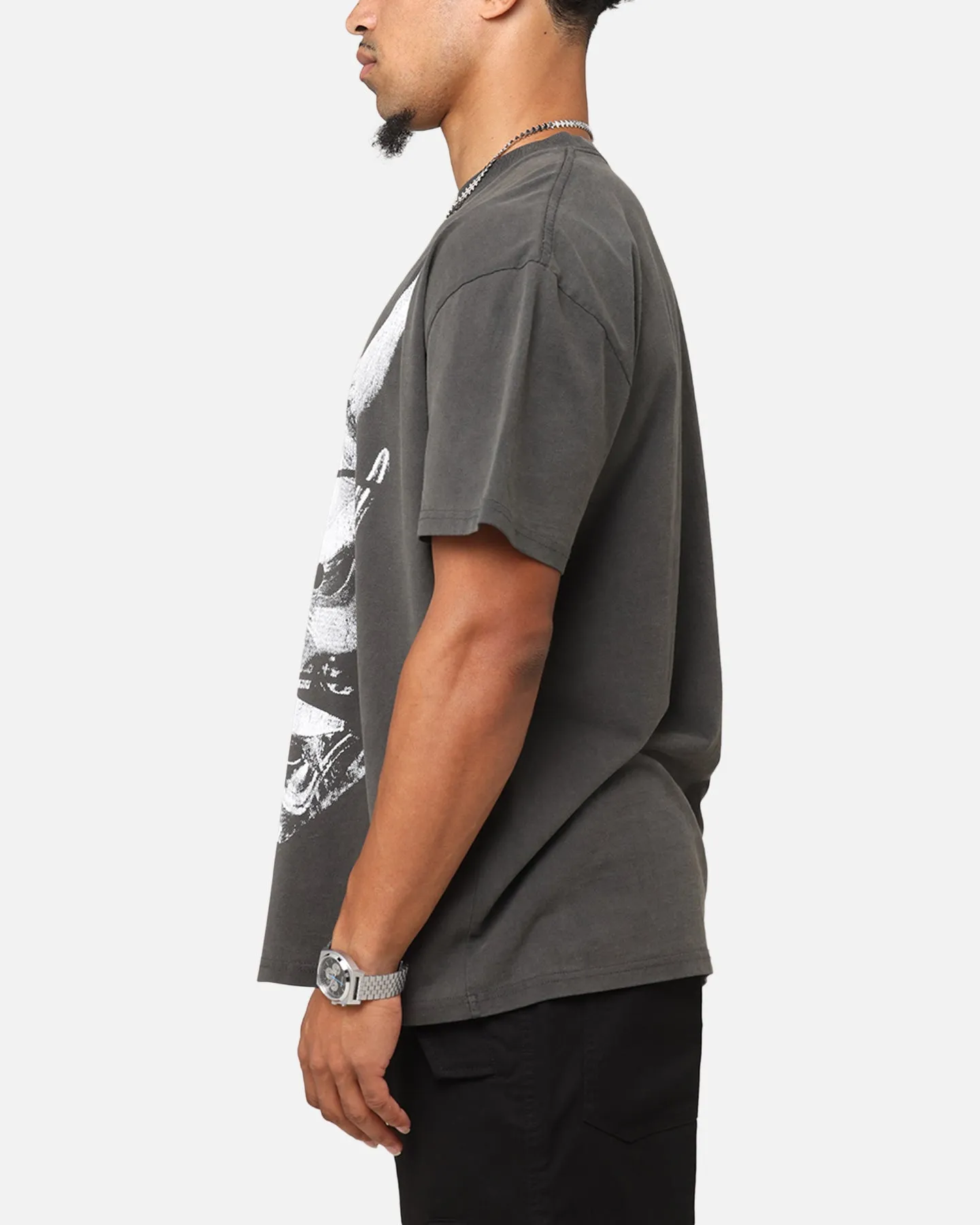 The Anti Order Oni Mask Boxy T-Shirt Black Wash