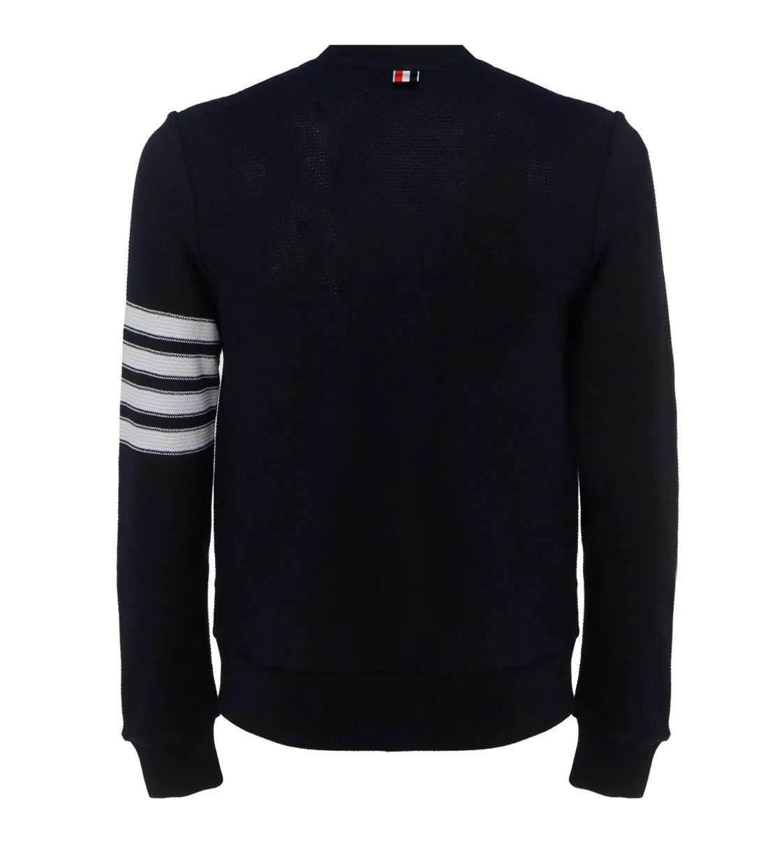 Thom Browne 4-Bar Striped V-Neck Cardigan