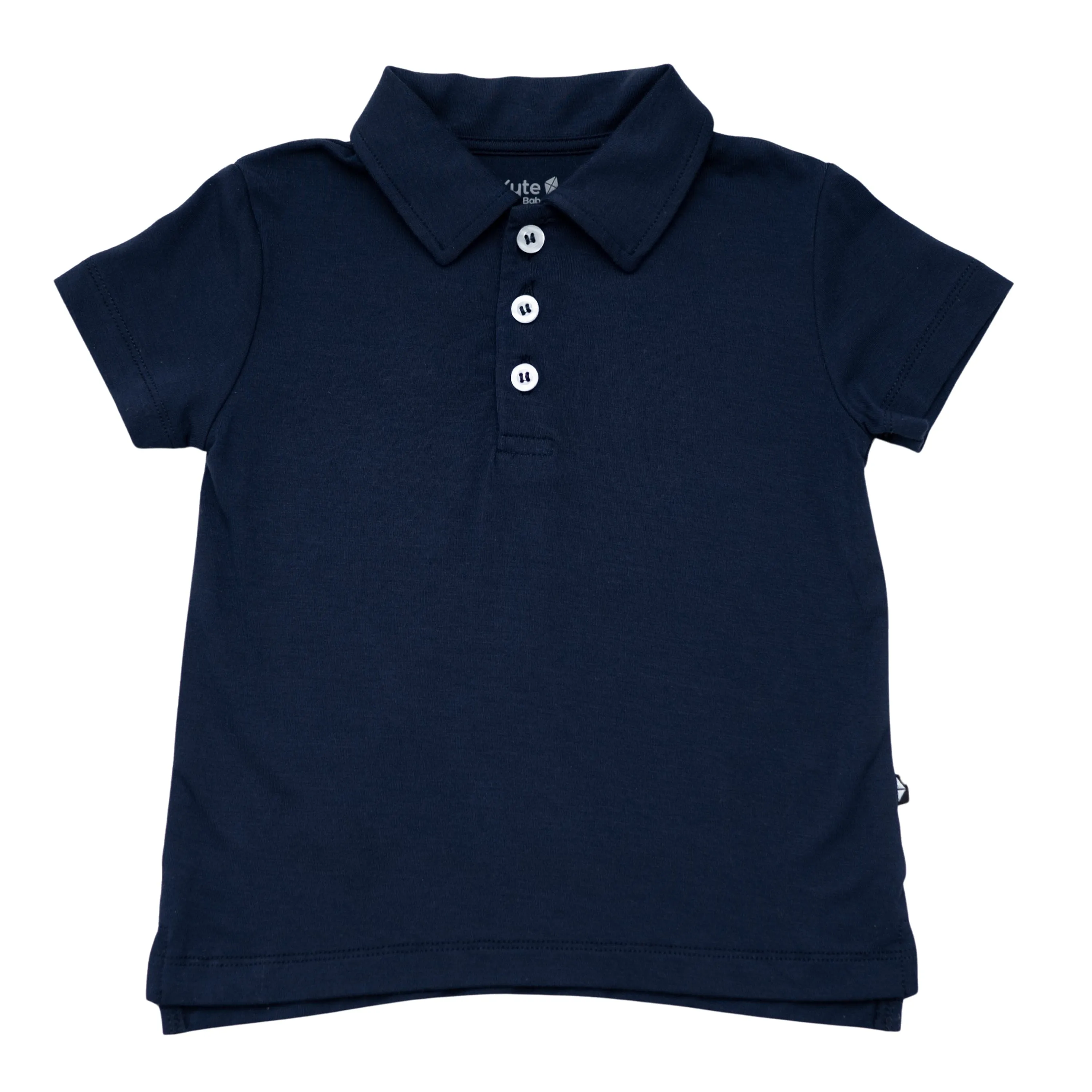 Toddler Short Sleeve Polo in Navy