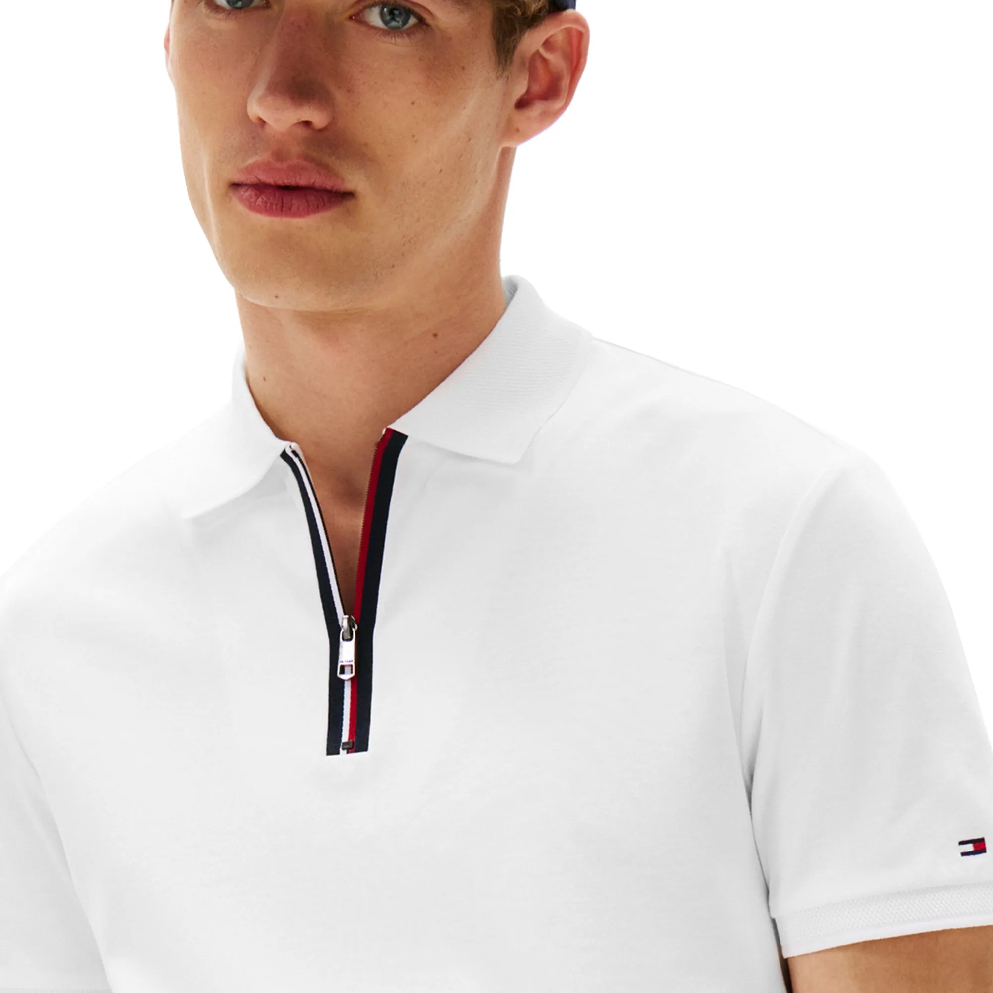 Tommy Hilfiger Zip Interlock Polo Shirt