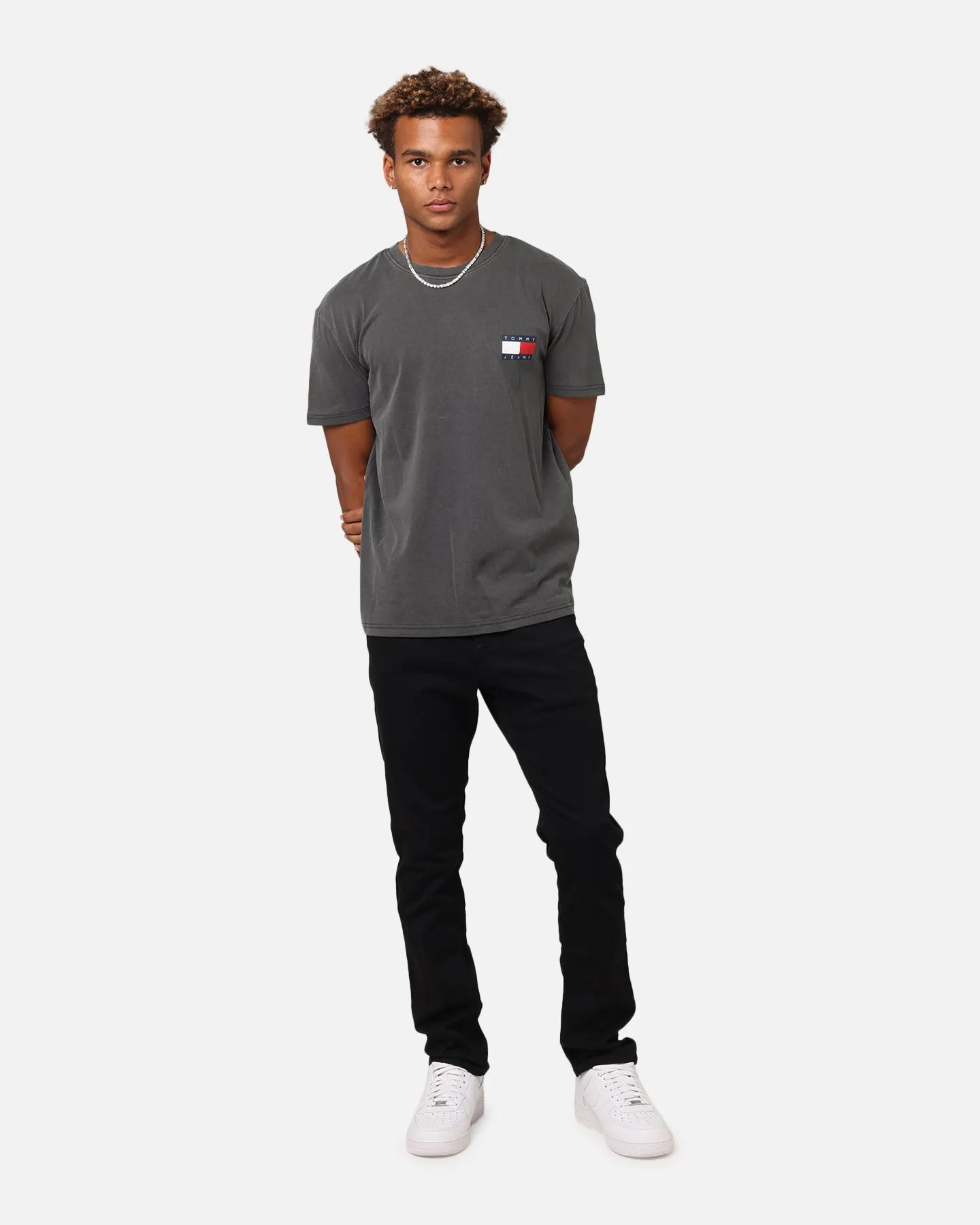 Tommy Jeans Regular Heritage Flag T-Shirt Black