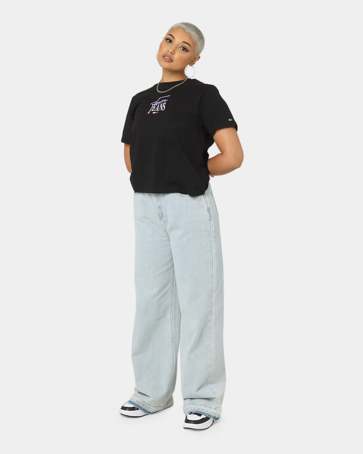 Tommy Jeans Women's TJW Classic Logo 1 Short Sleeve T-Shirt Black