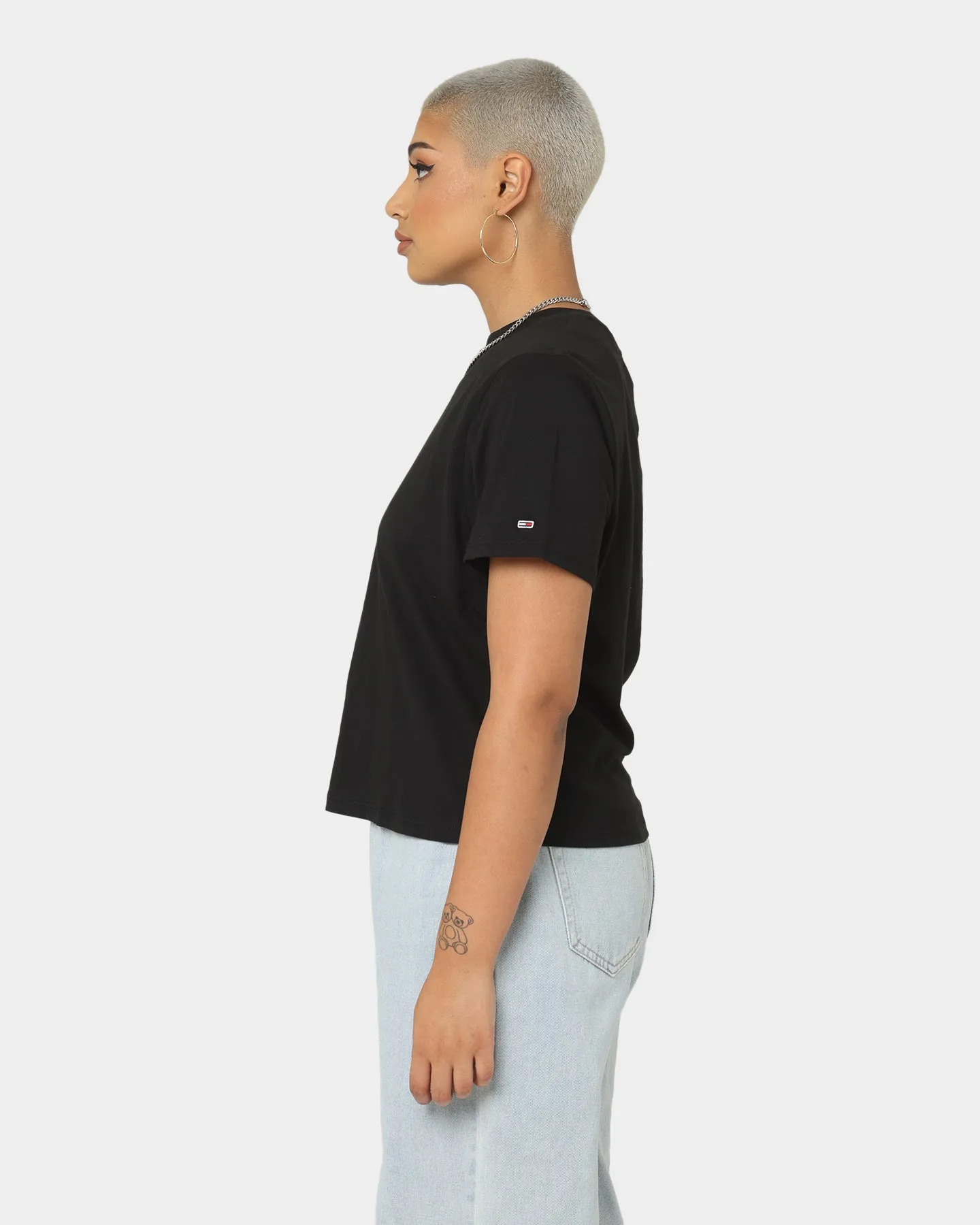 Tommy Jeans Women's TJW Classic Logo 1 Short Sleeve T-Shirt Black