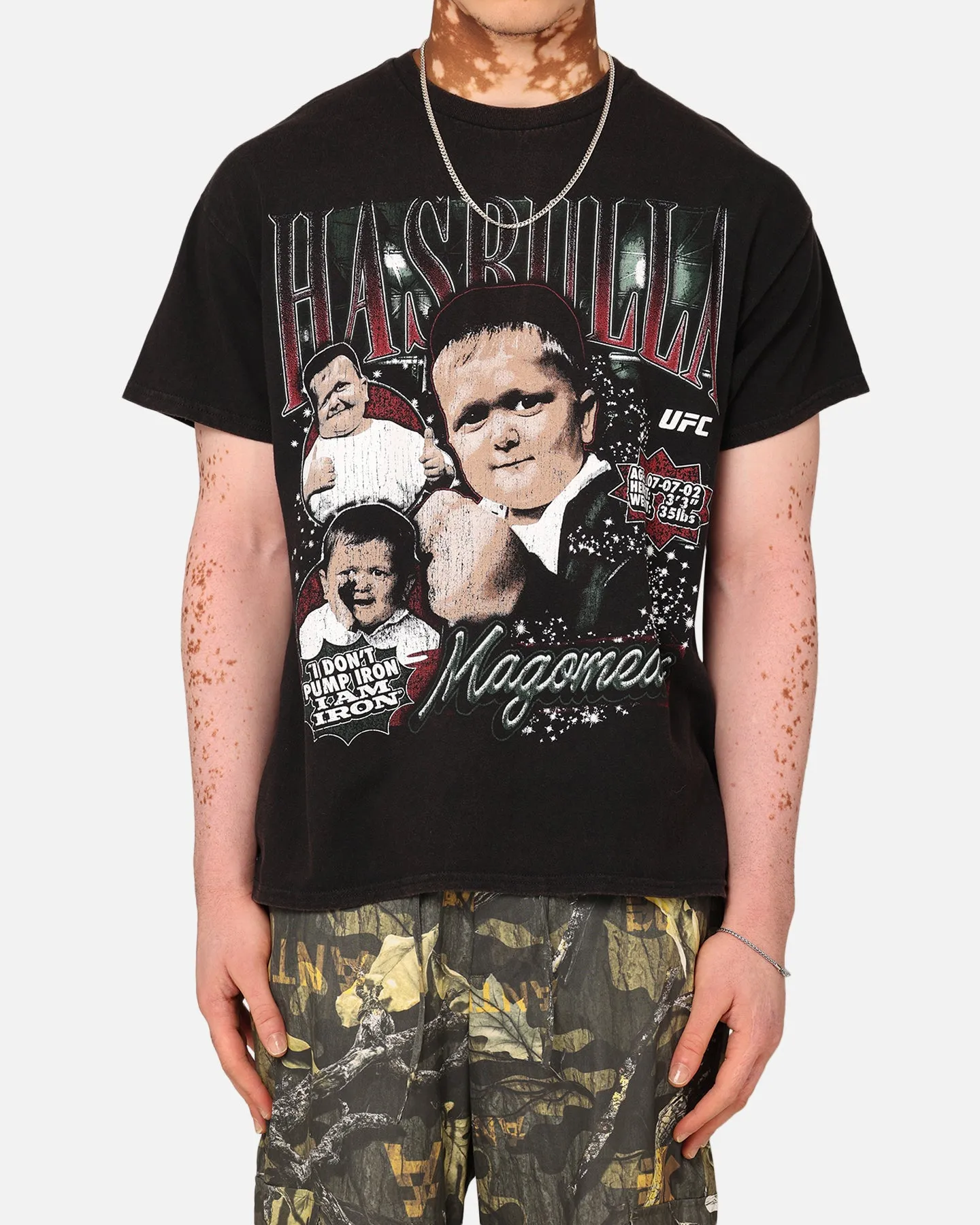 UFC By Goat Crew Hasbulla Vintage T-Shirt Black Wash
