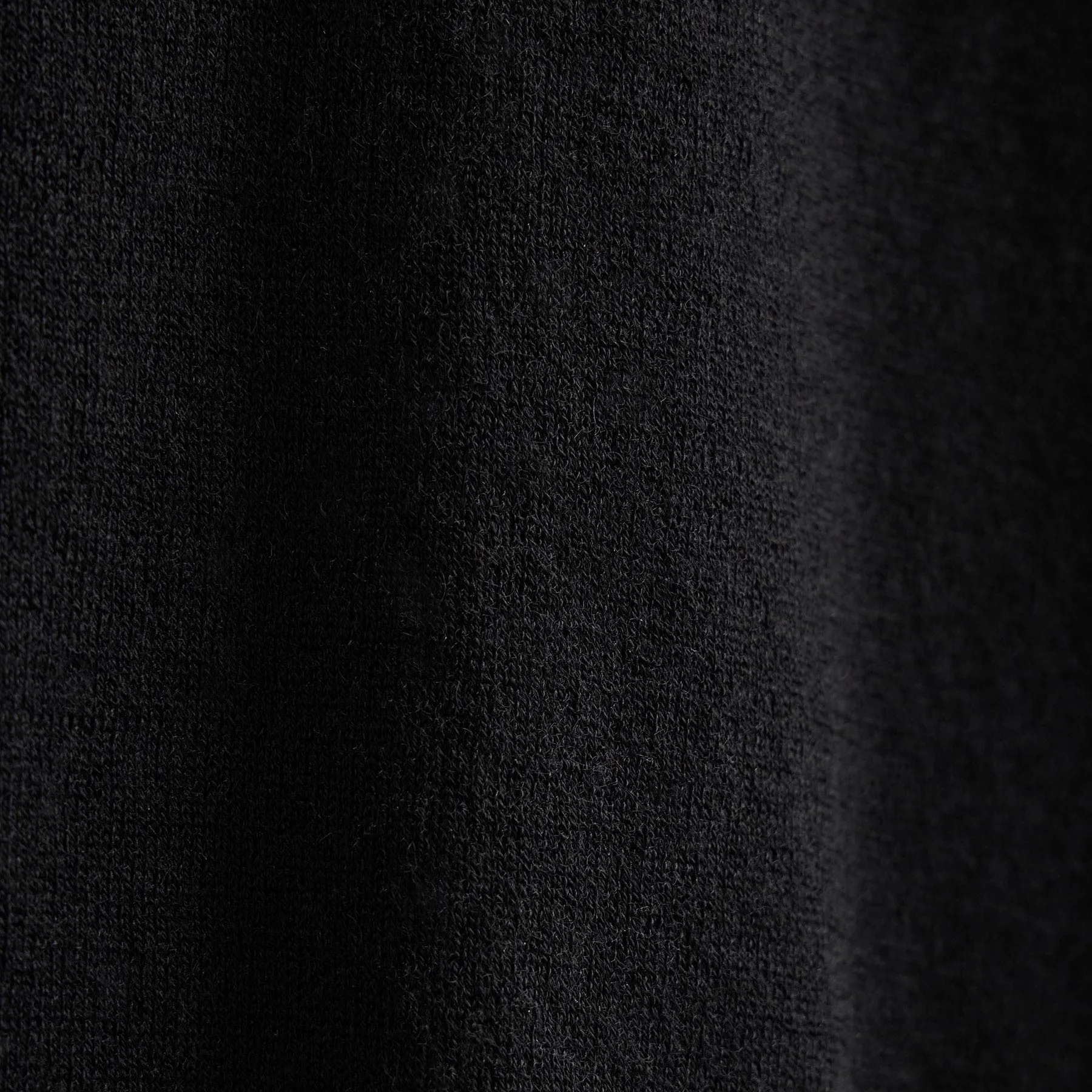 Ultrafine Cashmere Open Polo - Black
