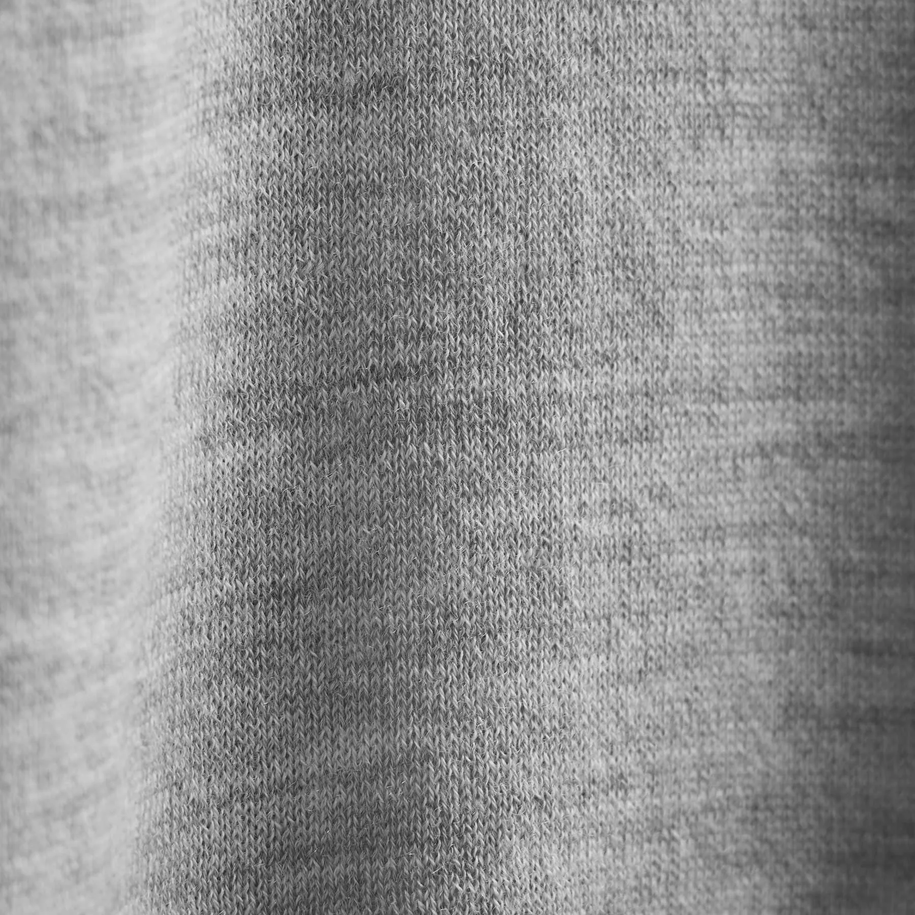 Ultrafine Cashmere Open Polo - Light Heather Grey