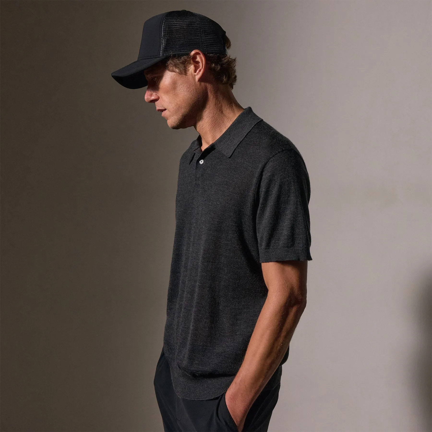 Ultrafine Cashmere Polo - Coal