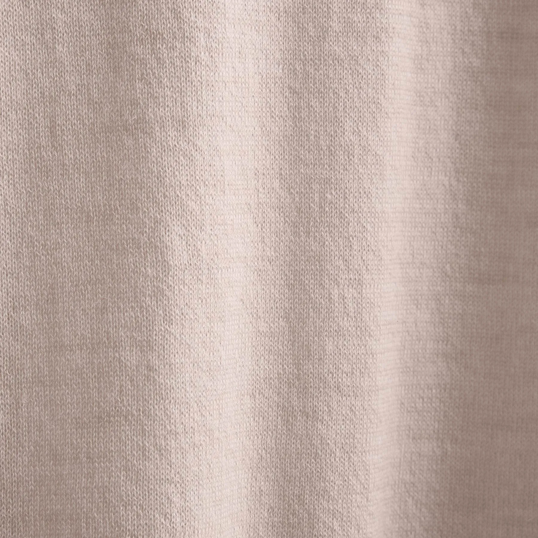 Ultrafine Cashmere Tipped Open Polo - Balsa/Ivory
