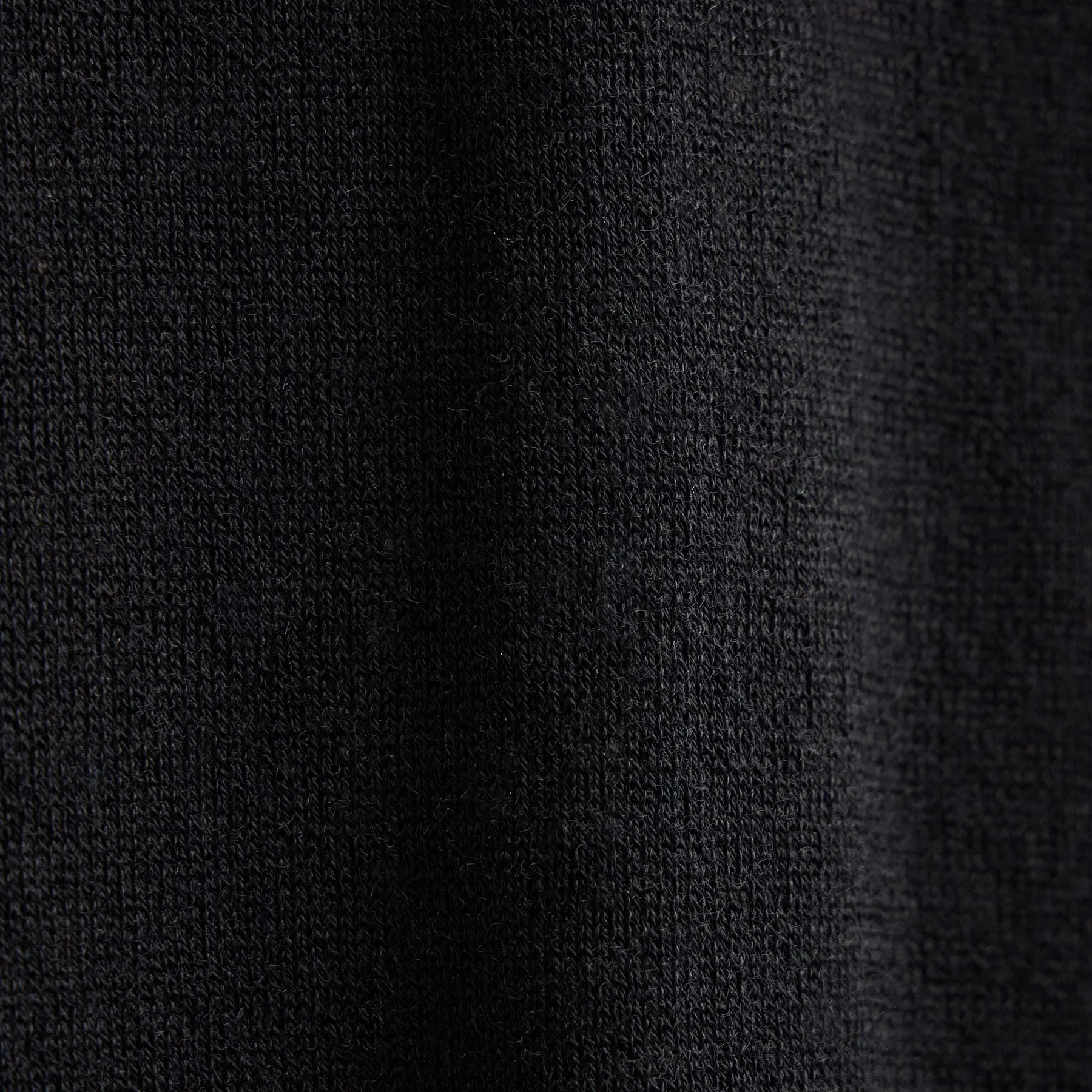 Ultrafine Cashmere Tipped Open Polo - Black/Charcoal