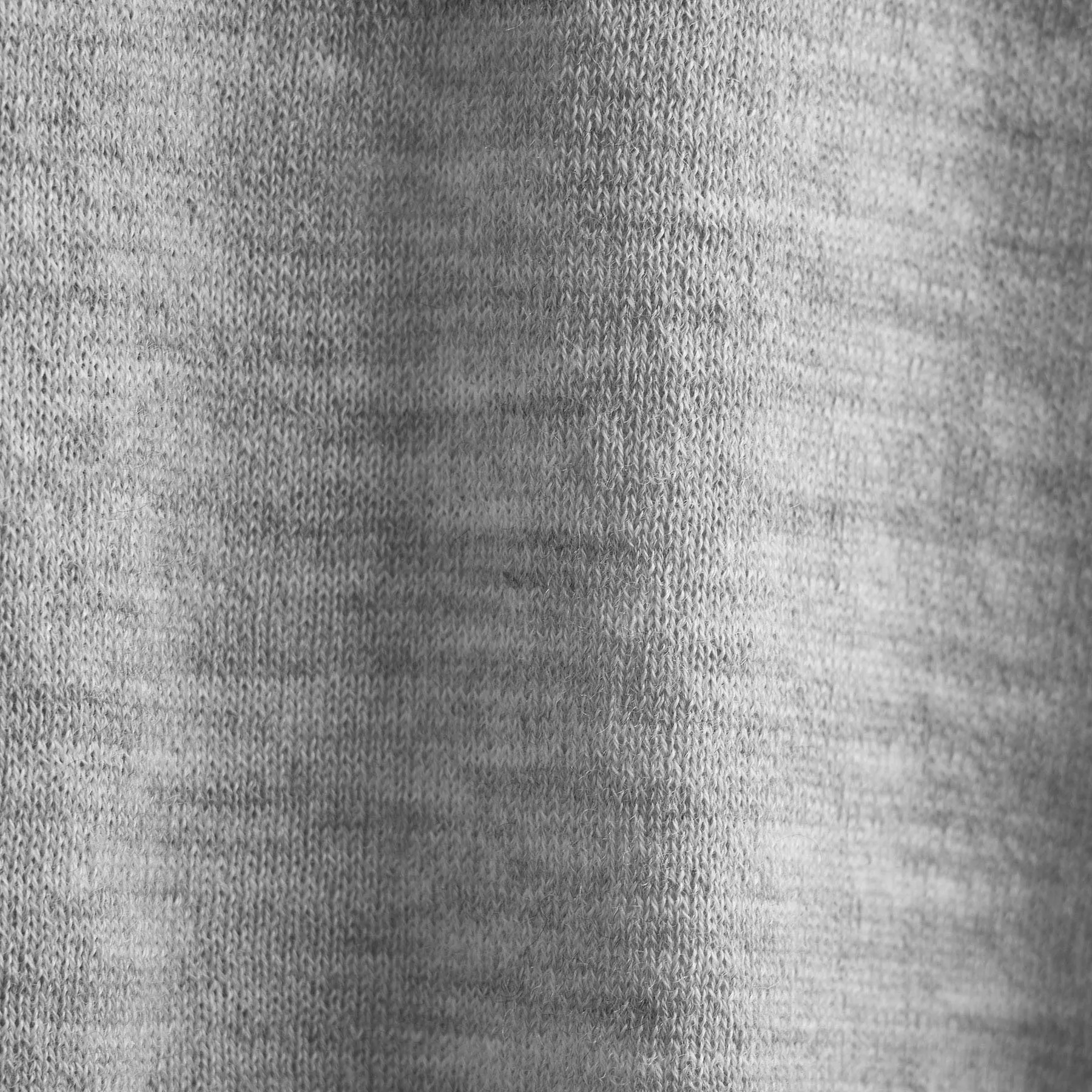 Ultrafine Cashmere Tipped Open Polo - Light Heather Grey/Coal