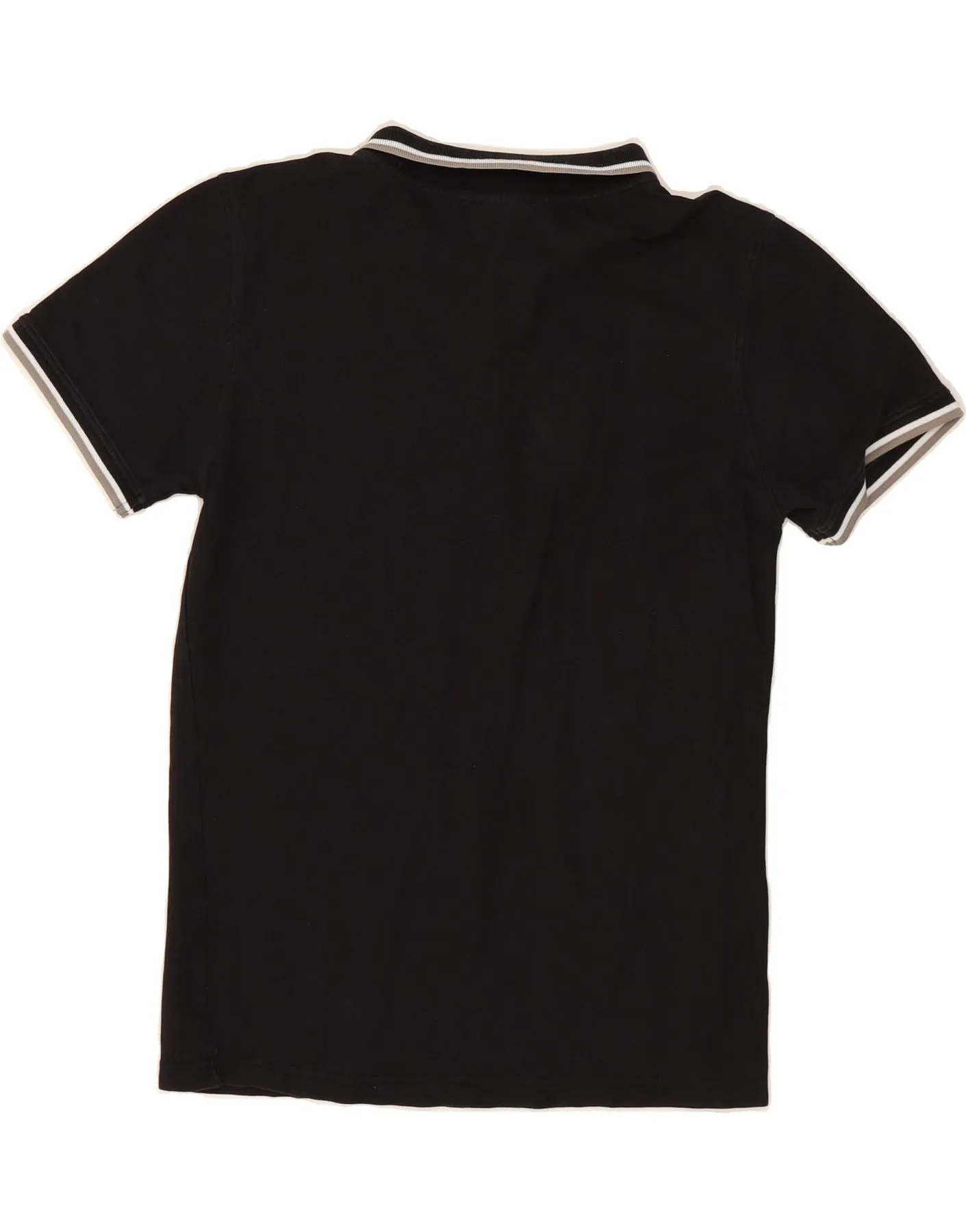 UMBRO Mens Polo Shirt Medium Black Cotton