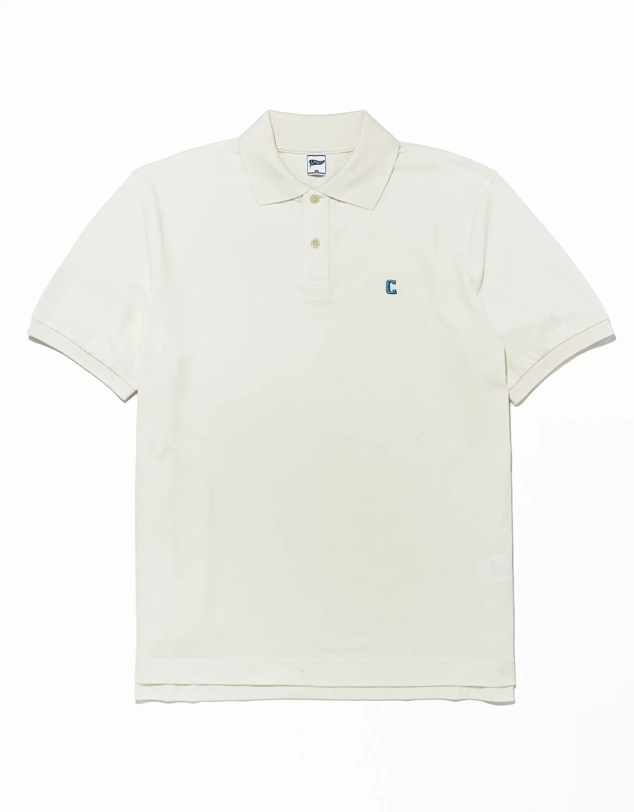 WHITE COLUMBIA "C" POLO SHIRT