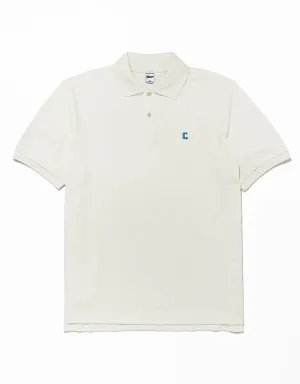 WHITE COLUMBIA "C" POLO SHIRT