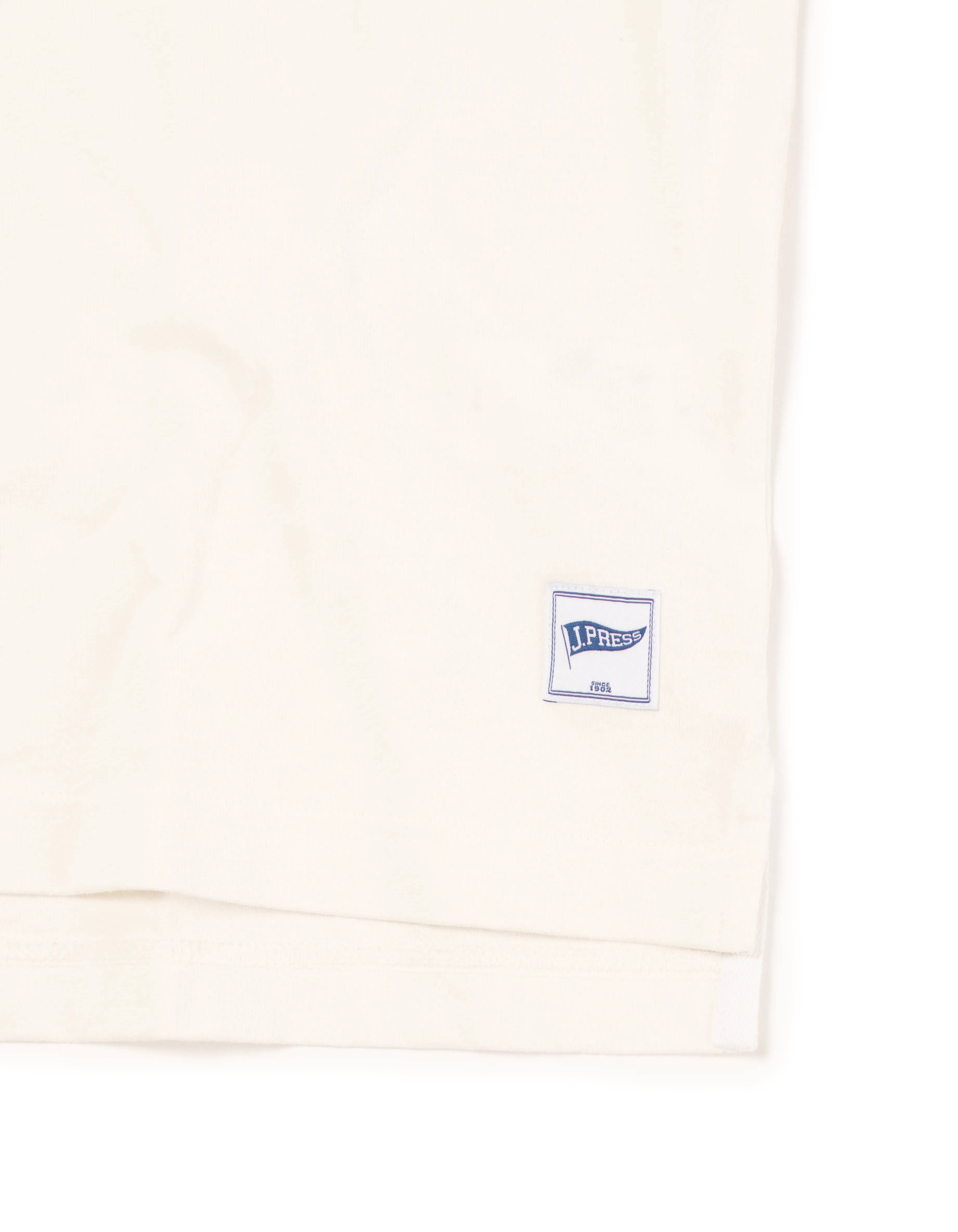 WHITE CORNELL SPELLOUT RUGBY SHIRT