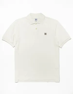 WHITE HARVARD "H" POLO SHIRT