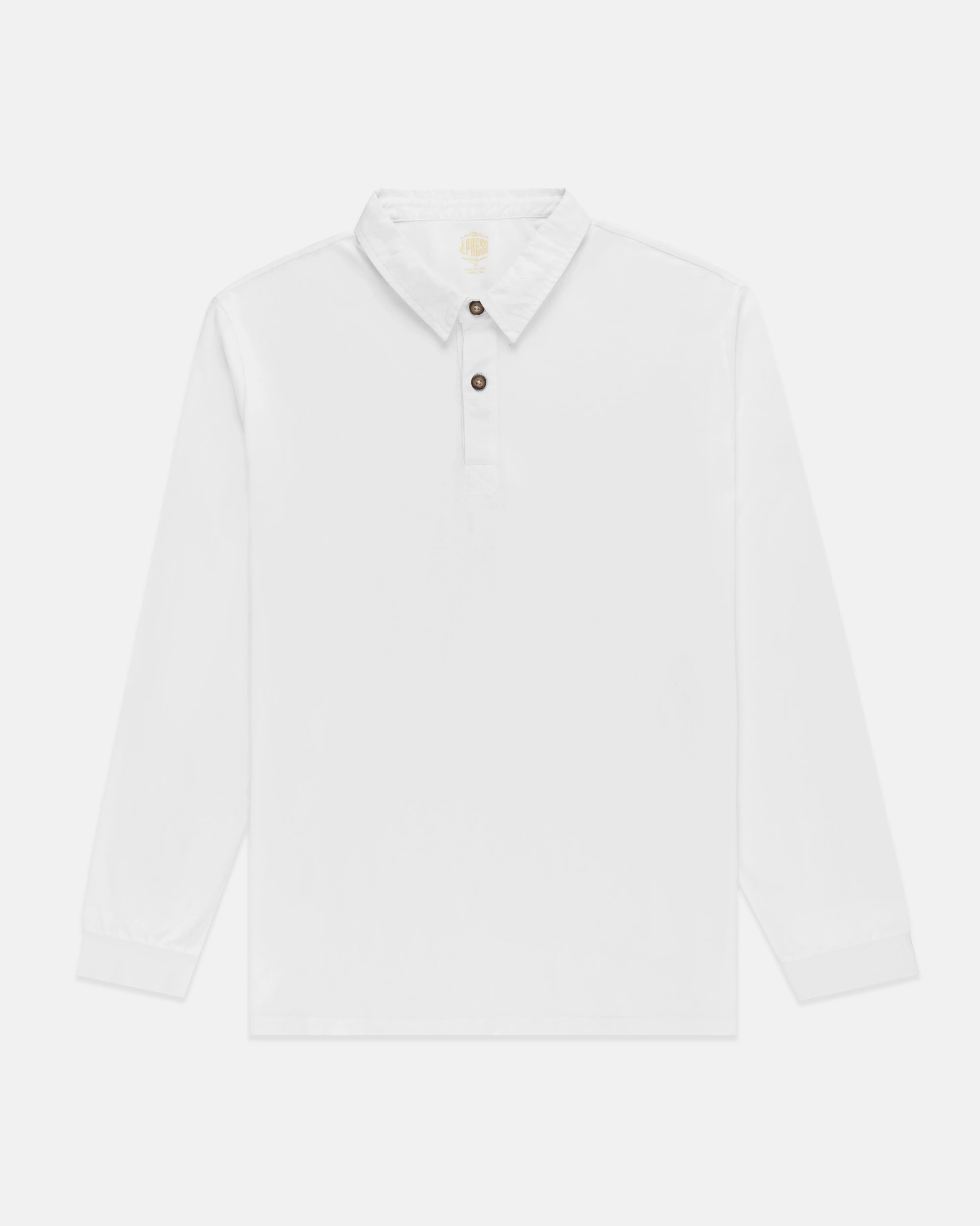 WHITE SOLID RUGBY SHIRT
