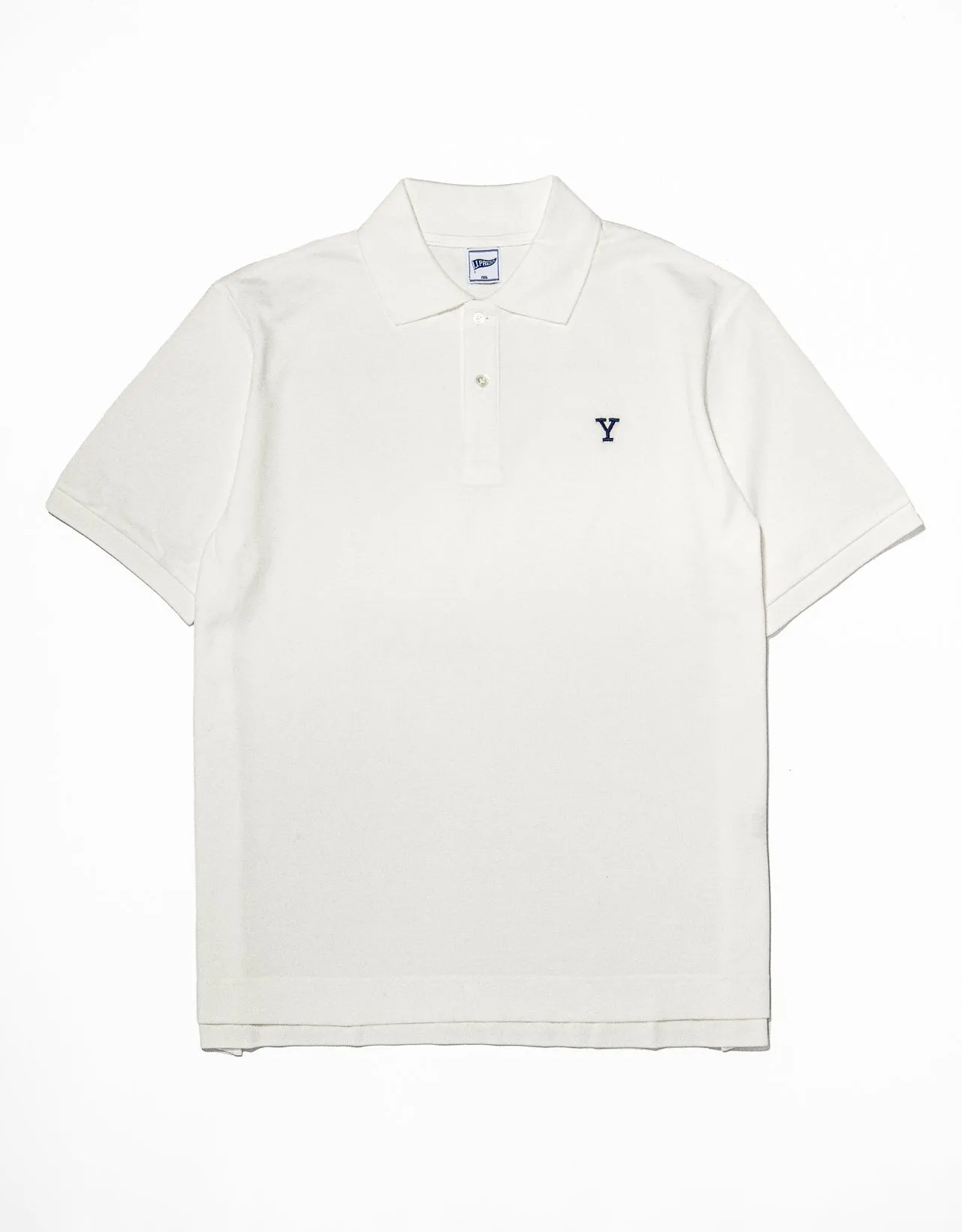 WHITE YALE "Y" POLO SHIRT