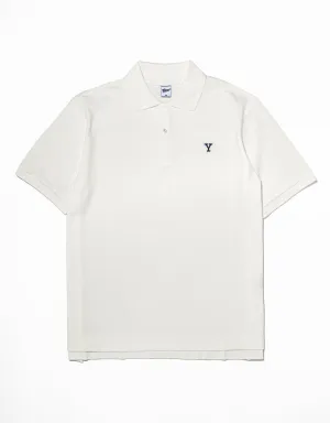 WHITE YALE "Y" POLO SHIRT