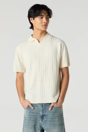 Wide Ribbed Polo