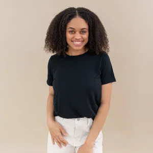Women's Crew Neck Tee in Midnight