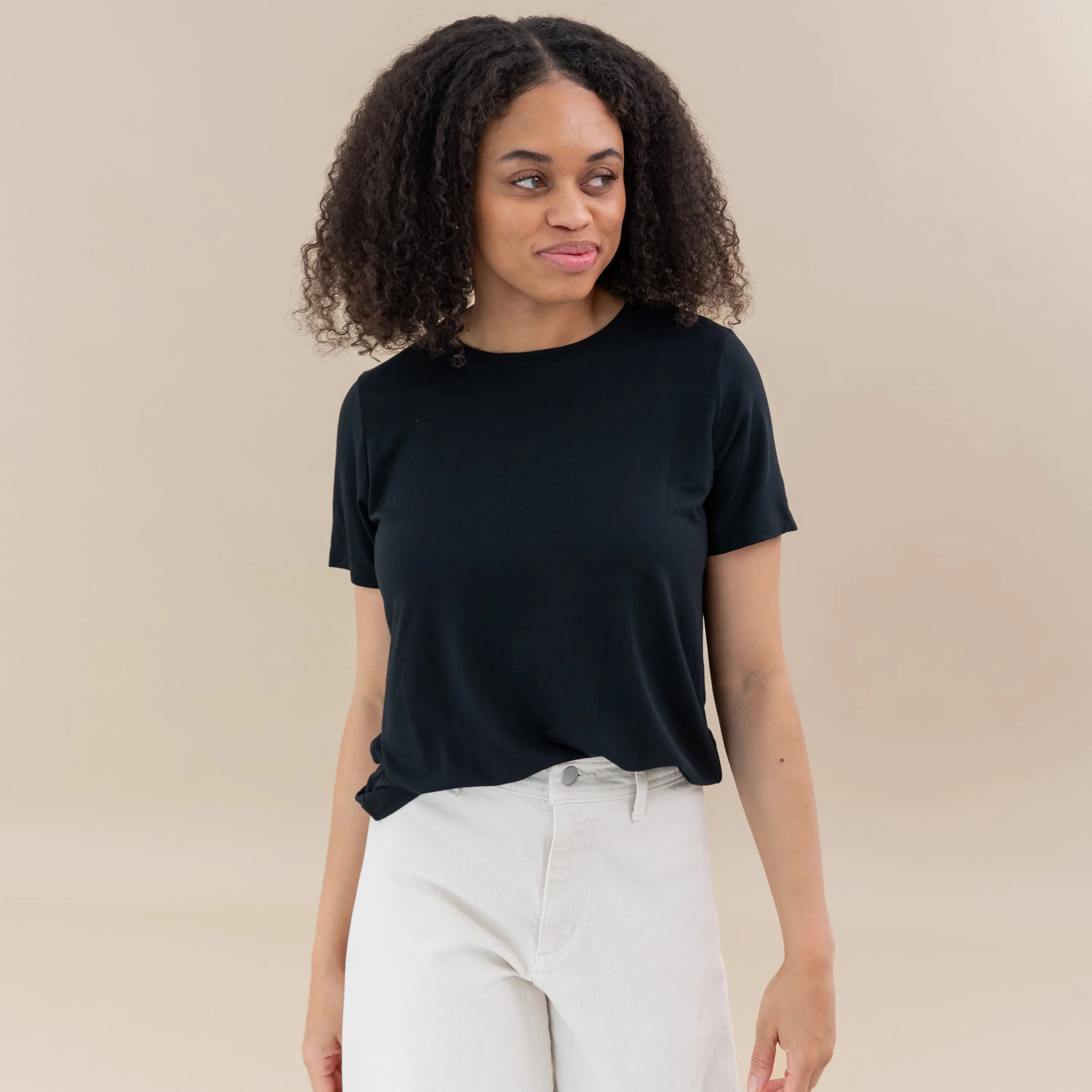 Women's Crew Neck Tee in Midnight