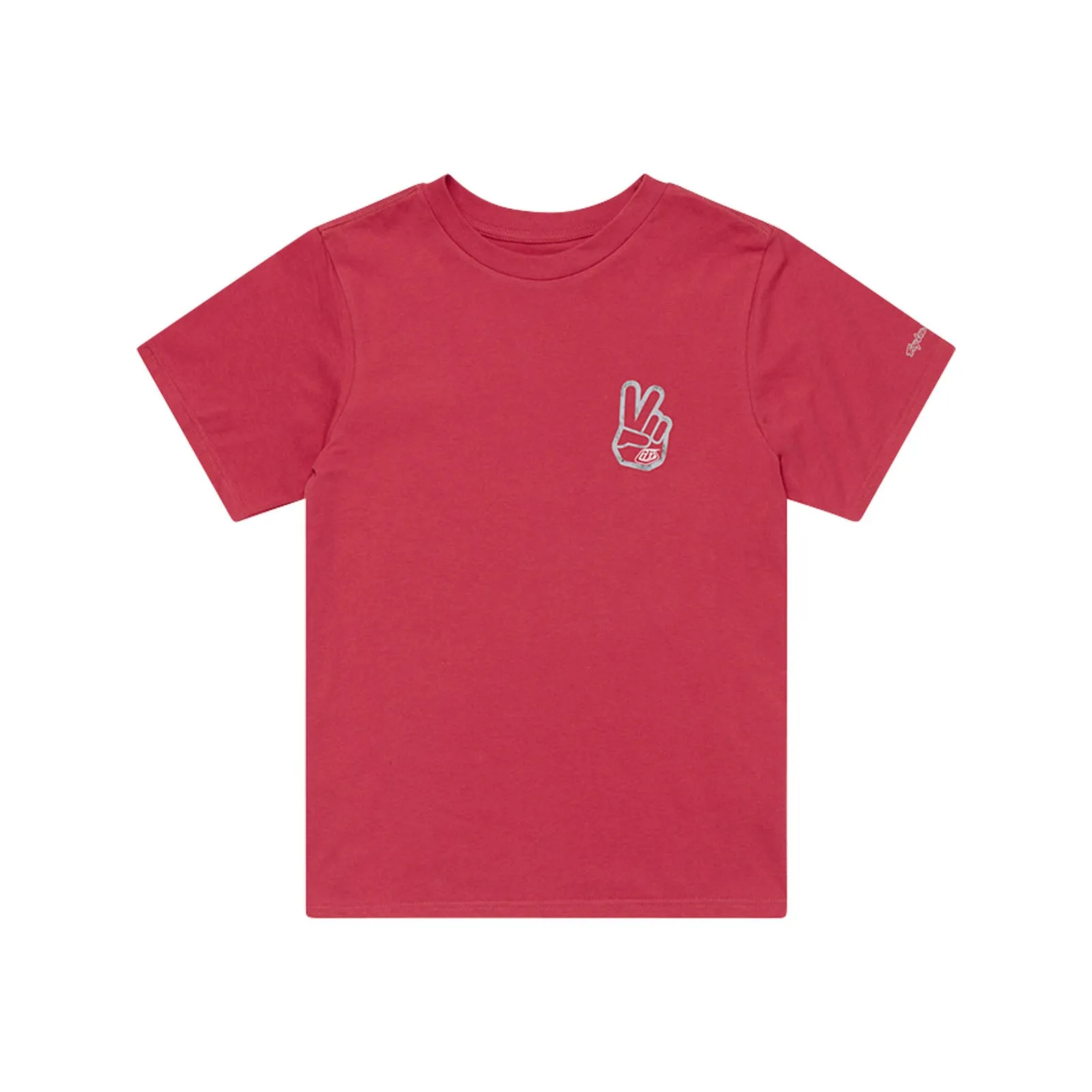 Womens Short Sleeve Tee Peace Out Fuchsia