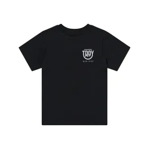 Womens Short Sleeve Tee Smiley Black