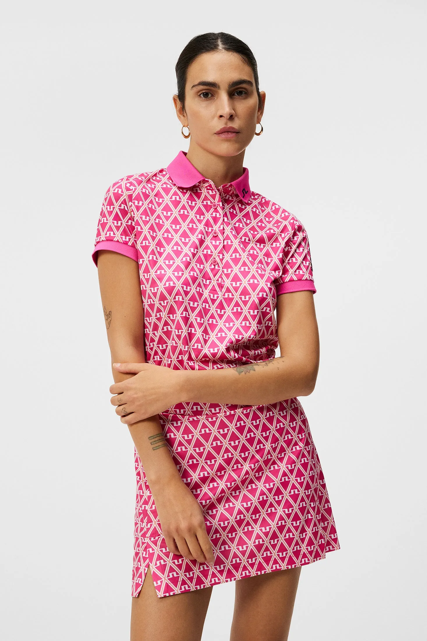 Women's Tour Tech Print Polo
